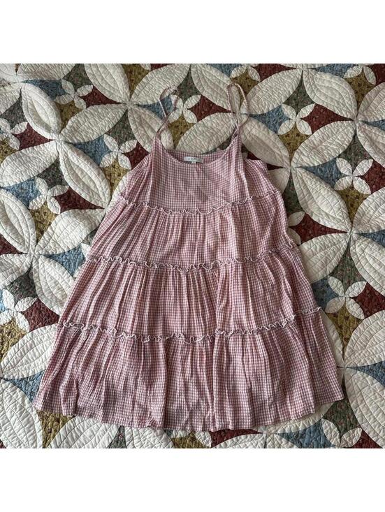 Z Supply Dresses & Skirts - Z SUPPLY CARINA GINGHAM MINI DRESS orange size S babydoll swing summer